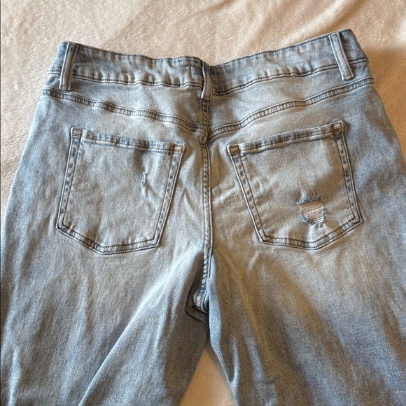 m jeans by maurices Jeans Slim Straight Ankle Mid Rise Distressed Size 16W - Picture 15 of 15
